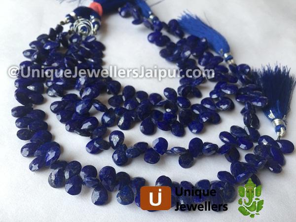 Lapis Faceted Pear Beads